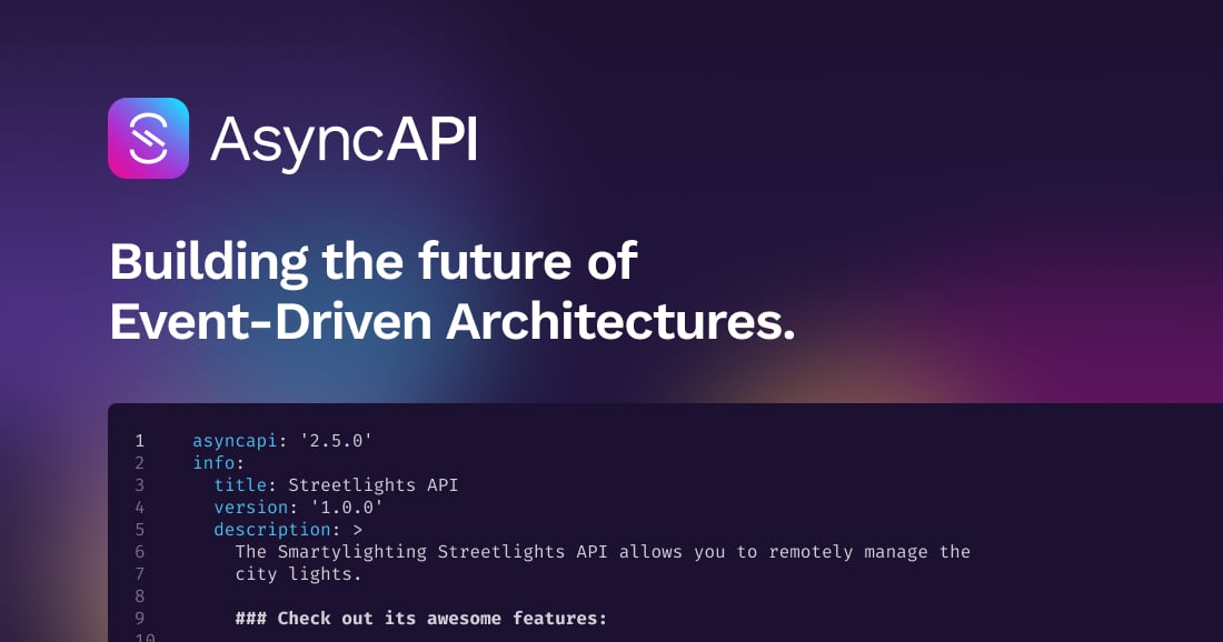 AsyncAPI Initiative for event-driven APIs