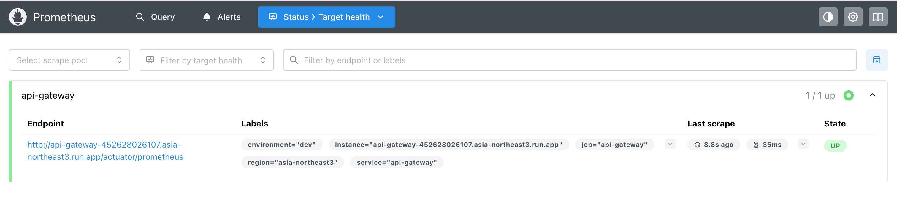 Grafana 대시보드 - 시스템 개요
